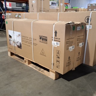 2x Elektrische sfeerhaard Remii, SYM-SLIM-42, Zwart, 2017