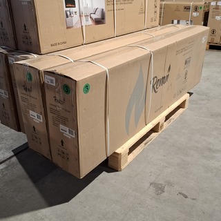 2x Elektrische sfeerhaard Remii, WM-SLIM-65, Zwart, 2017