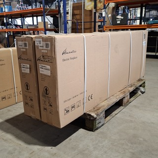 2x Elektrische sfeerhaard Remii, BI-60-XTRASLIM, Zwart, 2017