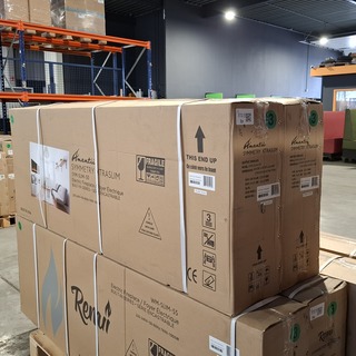 2x Elektrische sfeerhaard Remii, SYM-SLIM-50, Zwart, 2018