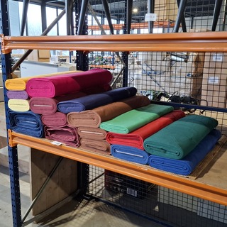 17x Rol Zomerflanel in uni kleuren