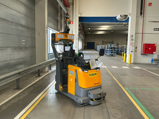 Elektro trekker Jungheinrich, EZS-350-A-FTF, geel, bouwjaar 2018, elek