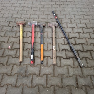 4x Voorhamer met stootijzer