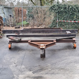 Zwaar materiaal transportwagen