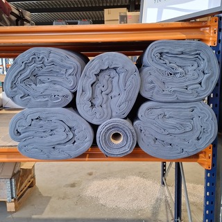 6x Rol Stof voor zomerdekens | 100% katoen, Antraciet