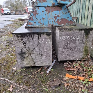 2x Azobe houten balk