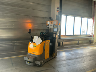 Elektro trekker Jungheinrich, EZS-350-A-FTF, geel, bouwjaar 2018, elek