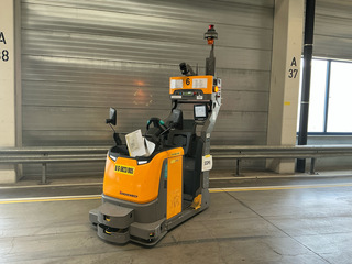 Elektro trekker Jungheinrich, EZS-350-A-FTF, geel, bouwjaar 2018, elek