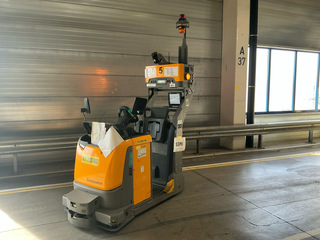 Elektro trekker Jungheinrich, EZS-350-A-FTF, geel, bouwjaar 2018, elek