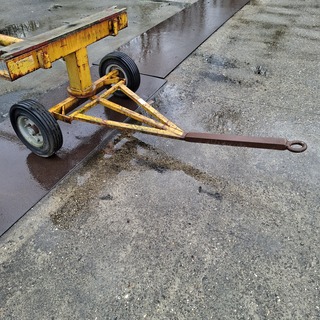 Langmateriaal transportwagen op massieve banden