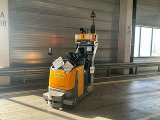 Elektro trekker Jungheinrich, EZS-350-A-FTF, geel, bouwjaar 2018, elek