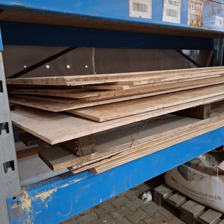 Partij hout plaatmateriaal