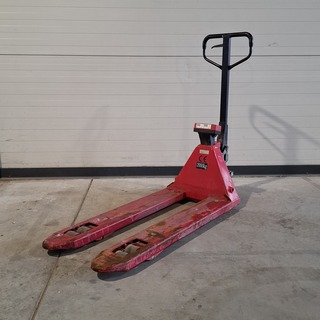 Palletwagen met weegschaal, Ravas, 2012