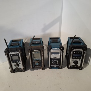 4x Bouwradio, Makita