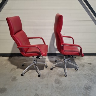 2x Bureaustoel, Rood