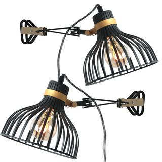 2x Klemspot Dunbar, Anne Light, 3093ZW, zwart goud, Nieuw in doos