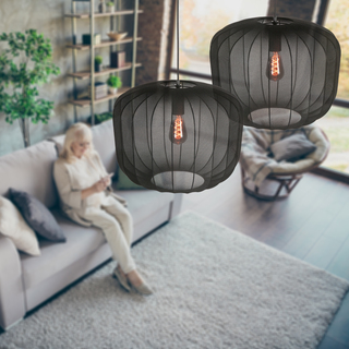 2x Hanglamp Sable 55cm Anne Light, 4192ZW, zwart, Nieuw in doos