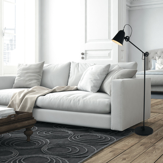 Zwarte staande lamp Dolphin, Anne Light, 1325ZW, zwart, Nieuw in doos