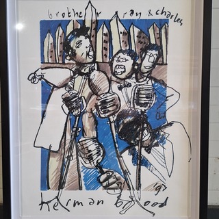 Afbeelding in lijst / Art print, Herman Brood