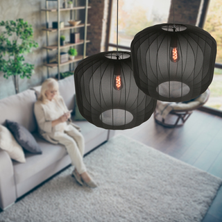 2x Hanglamp Sable 45cm Anne Light, 4191ZW, zwart, Nieuw in doos