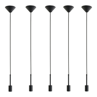 5x Hanglamp Minimalics, Mexlite, 2701ZW, zwart, Nieuw in doos