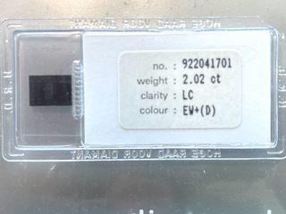Diamant – 2.02 carat natuurlijke diamant (gecertificeerd)