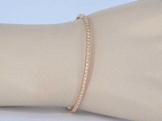 Rosegouden diamanten armband