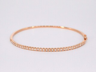 Rosegouden diamanten armband