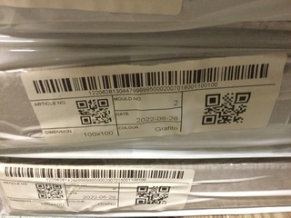 Douchevloer 100×100 cm, grijs