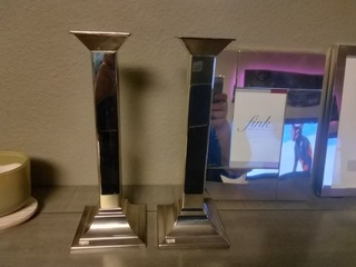 2x Fotolijst en 2x kandelaar, Fink Silber