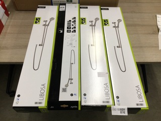 4x Hoofddouche + glijstang, AquaSu, Libosa