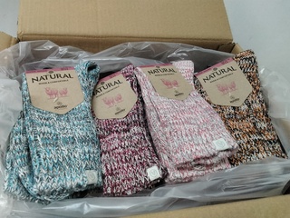 Ca. 28x Paar kleurige dames sokken, Apollo