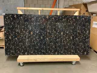 3x PVC wandpanelen, Karo, zwart