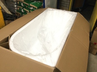 Hoekbad links 180x80x58 cm, Aloni, wit