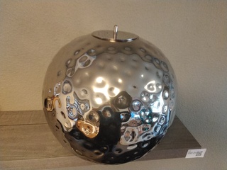 Grote verzilverde kaarsenbol Fink Silber