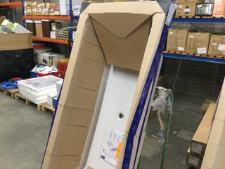 2x Rechthoekig bad inbouw 180×80 cm, Villeroy & Boch, Newo, wit alpine