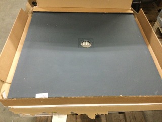 Douchevloer 100×100 cm, grijs