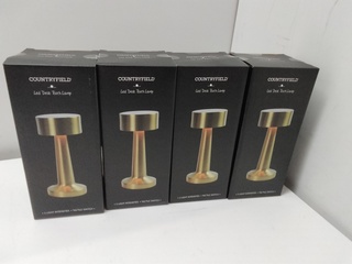 4x Led tafellamp met touch bediening