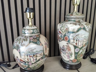 2x Chinese lamp zonder kap