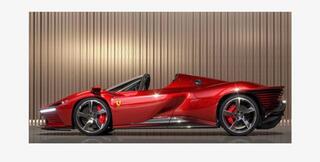 Zeer groot glas schilderij van Ferrari