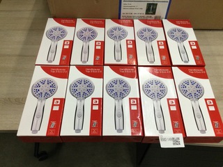 Ca. 10x Handouche met 3 straalstanden en waterstop, Sanitop, 721745