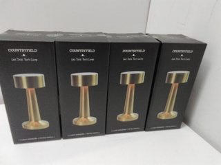 4x Led tafellamp met touch bediening