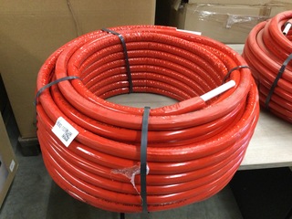 2x Meerlagenbuis met mantel, Belrad Belpex, rood