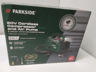 Draadloze compressor en luchtpomp excl. accu Parkside