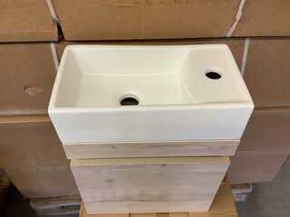 Fontein + Meubel Natural Oak 40 cm, Karo, natural oak