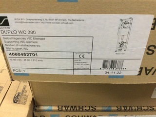 Toilet reservoir, Schwab, Duplo WC 380