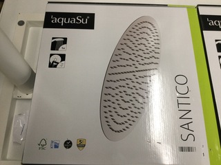 3x Hoofddouchekop rond, Aqua Su, Santico