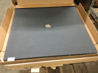 Douchevloer 100×100 cm, grijs