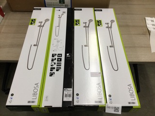 4x Hoofddouche + glijstang, AquaSu, Libosa