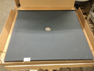 Douchevloer 100×100 cm, grijs